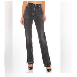 EB Denim Women's Straight Leg Black Wash Jeans
